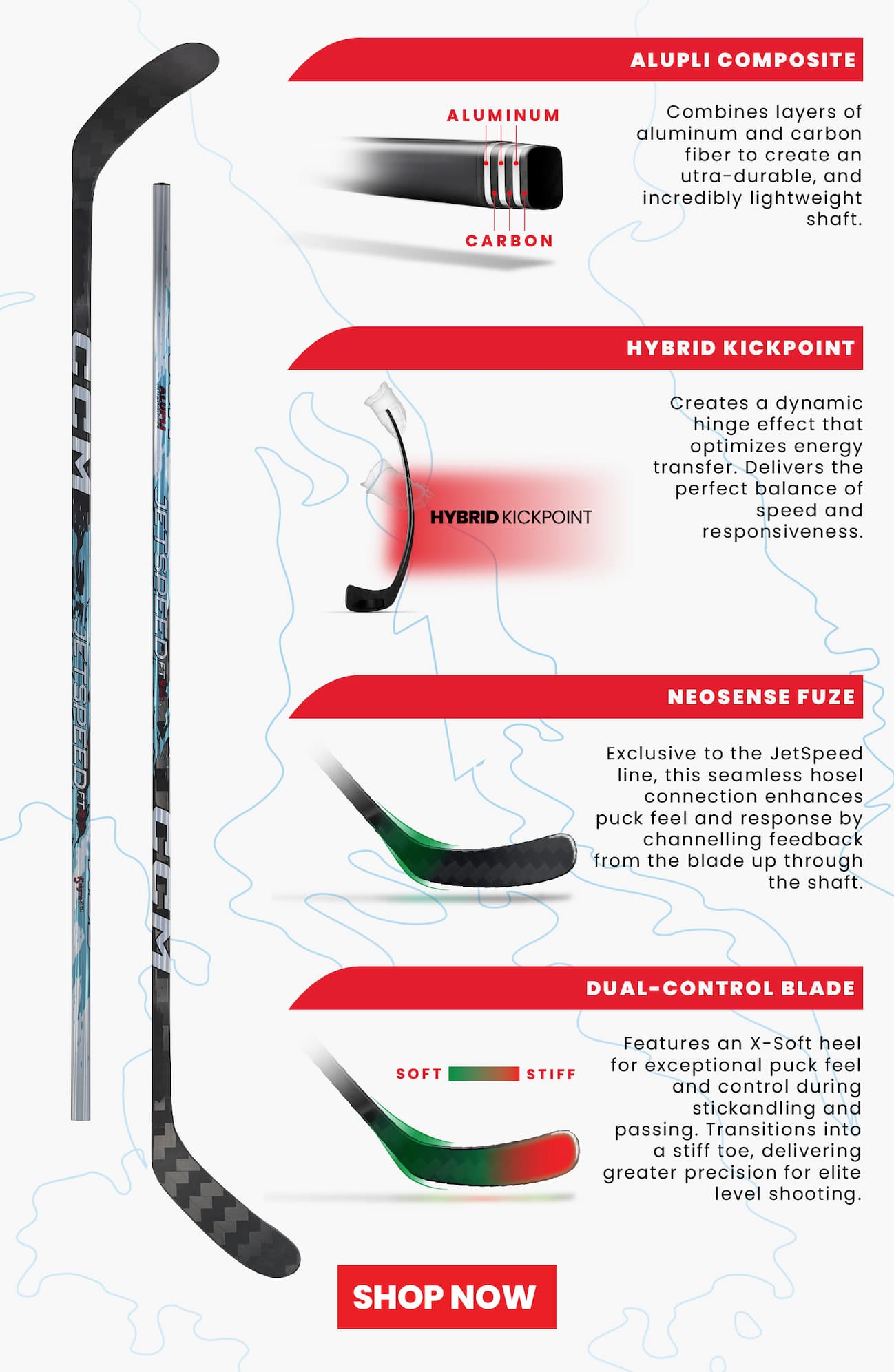 STICK CCM JETSPEED FT9 PRO SR.