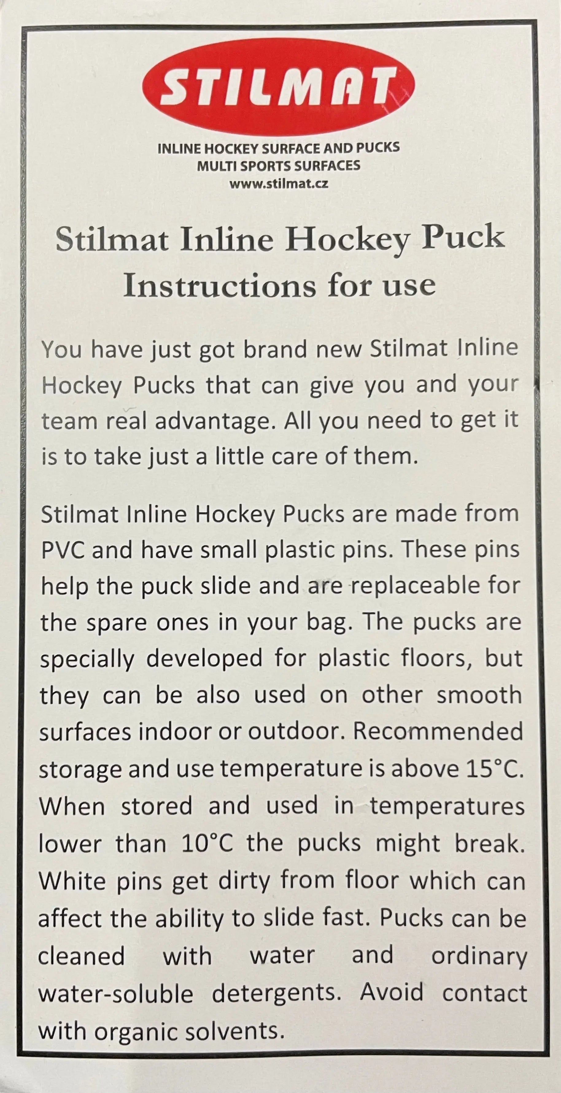 PUCK LINEA OFICIAL STILMAT. STILMAT