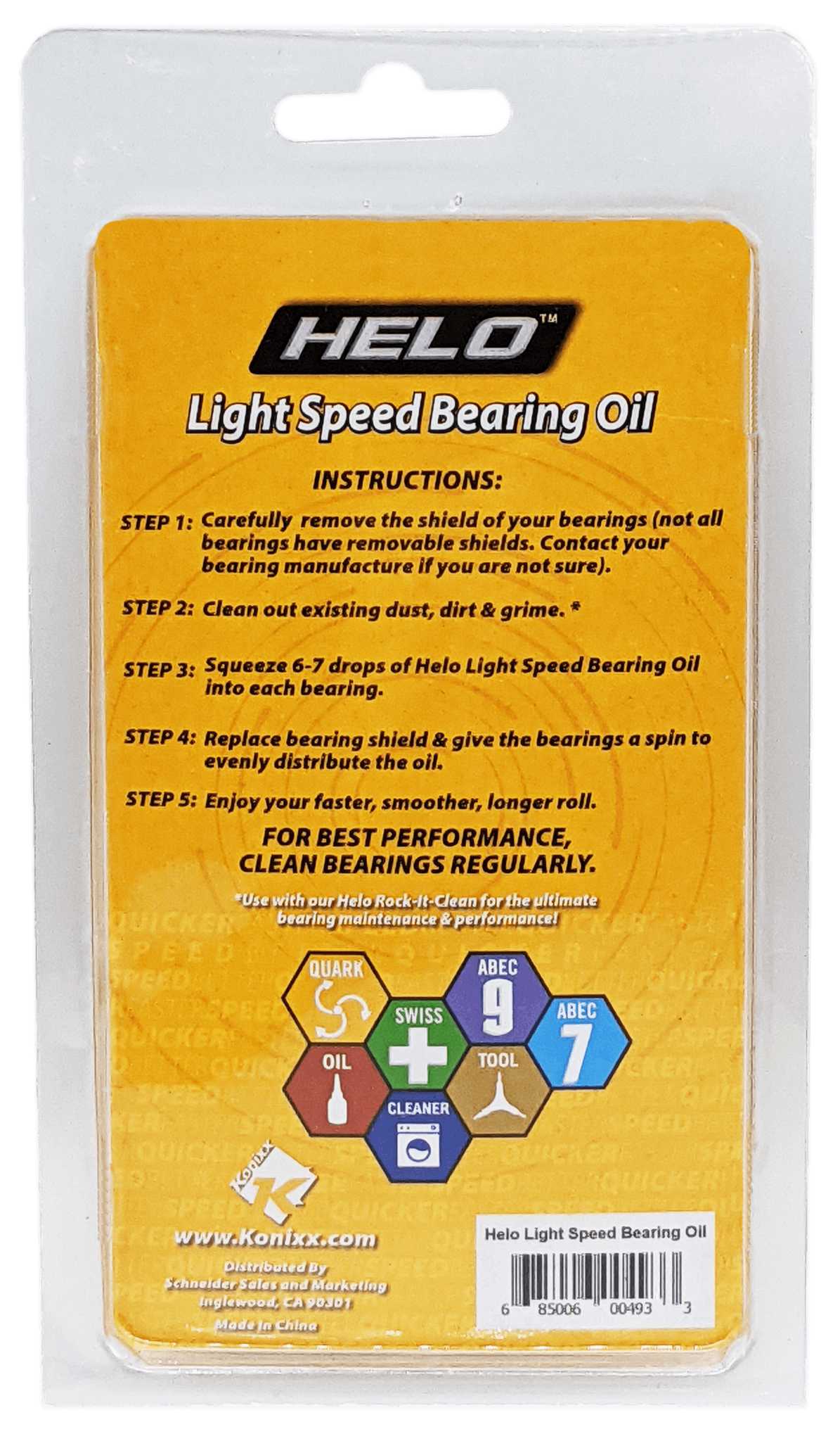 ACEITE HELO KONIXX PARA RODAMIENTOS LIGHTSPEED KONIXX