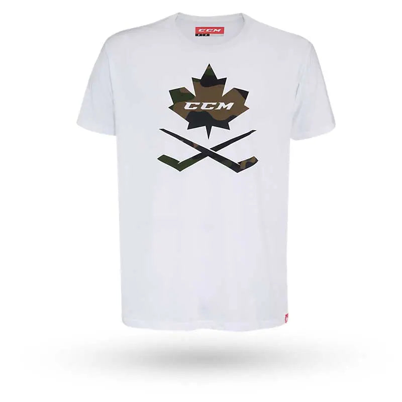 CAMISETA CCM CAMO LEAF SS BLANCA SR. CCM