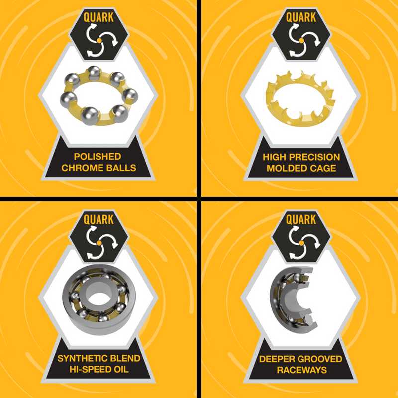 RODAMIENTOS HELO SPEED QUARK KONIXX 16 UNIDADES KONIXX