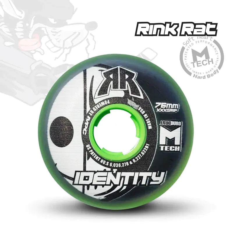 RUEDA RINK RAT IDENTITY XXX GRIP GREEN. RINK RAT