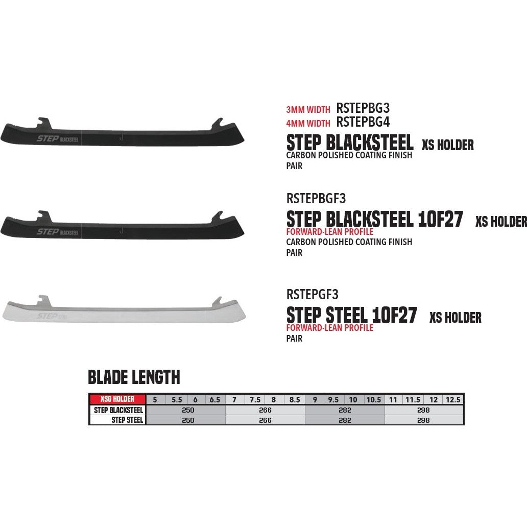 CUCHILLAS PORTERO STEP CCM BLACK STEEL 4MM.